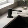 Pure.Sink Elite Steel Shine Built-in Soap Dispenser Matte Black, Refillable from Above PS9010-10